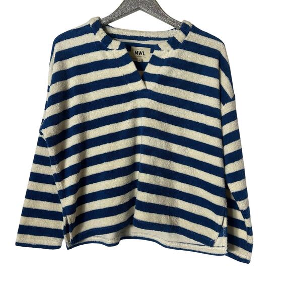 Madewell MWL Loop Terry Notched Sweatshirt - Picture 1 of 6